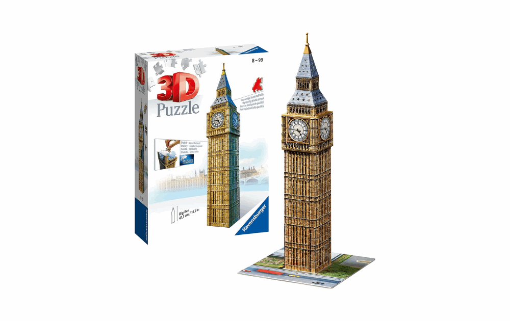 3D Jigsaw - Big Ben 216 pieces by Ravensburger - The Jigsaw Cellar