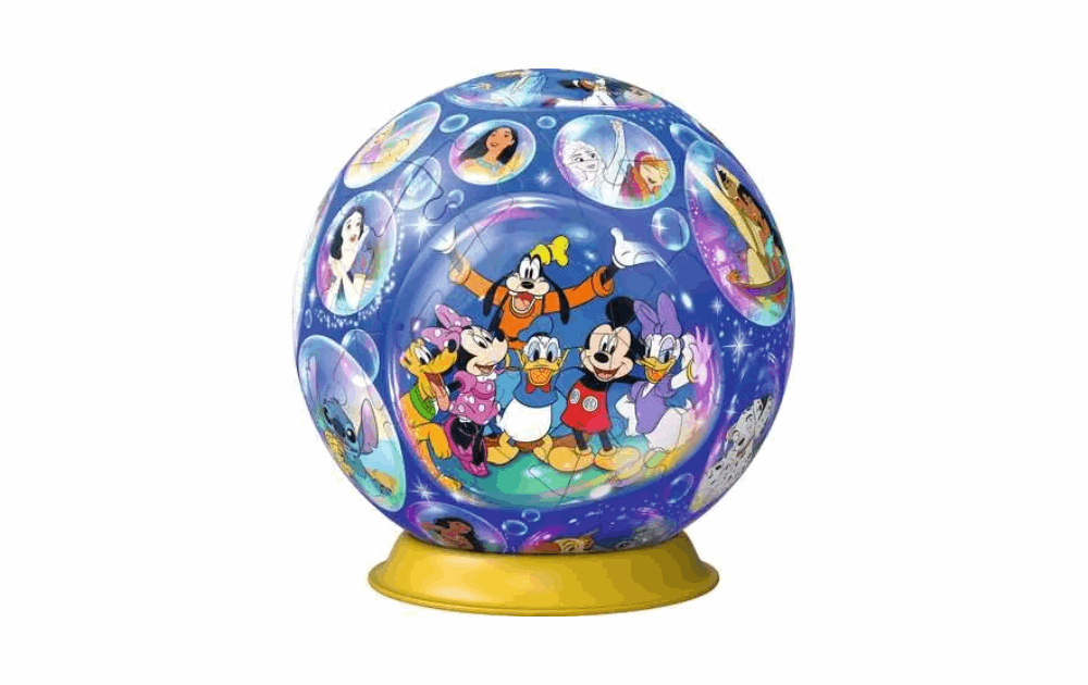 3D Jigsaw - Disney Characters Globe 72 pieces by Ravensburger - The Jigsaw Cellar