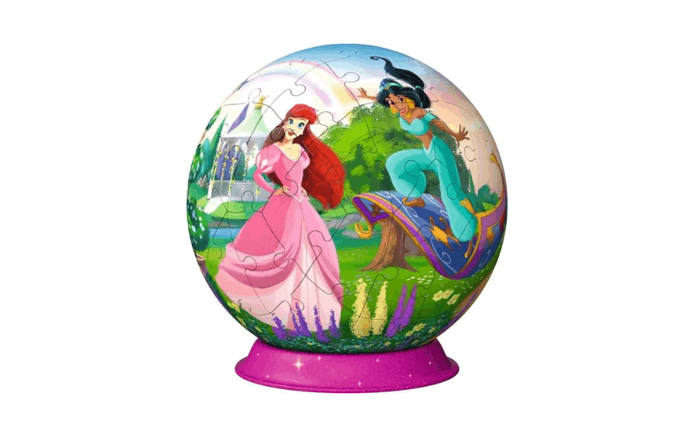 3D Jigsaw - Disney Princess Globe 72 pieces by Ravensburger - The Jigsaw Cellar