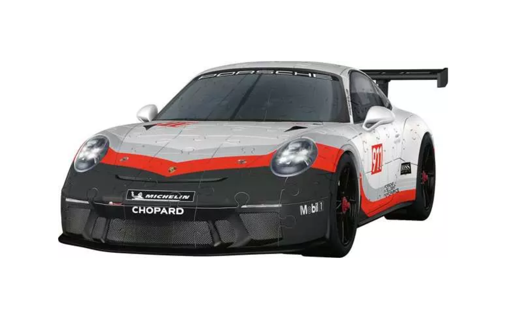 3D Jigsaw - Porsche 911 GT3 Cup 152 Piece Puzzle by Ravensburger - The Jigsaw Cellar