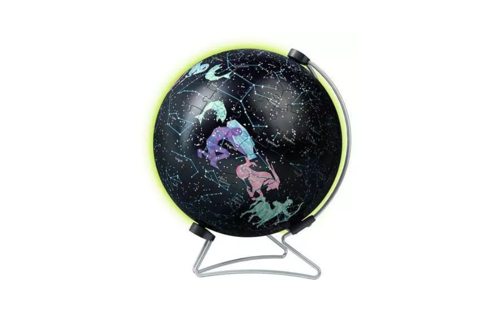 3D Jigsaw - Starglobe Glow in the Dark 180 piece puzzle by Ravensburger - The Jigsaw Cellar