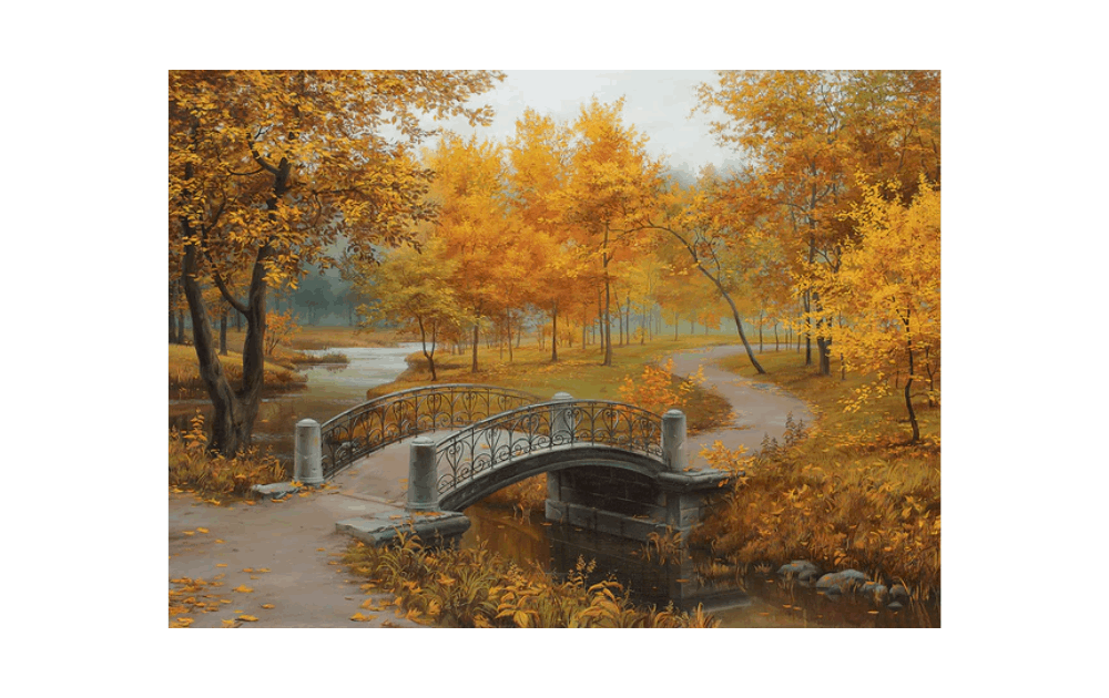 Autumn in an Old Park 1000 piece puzzle by Eurographics - The Jigsaw Cellar