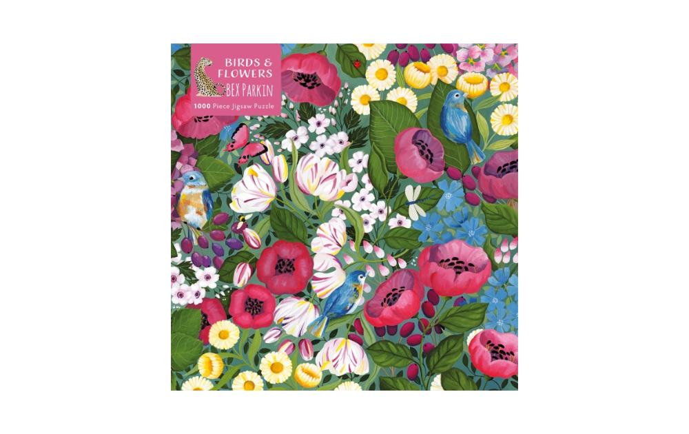 Birds & Flowers - Bex Parkin 1000 Piece Puzzle by Flametree - The Jigsaw Cellar