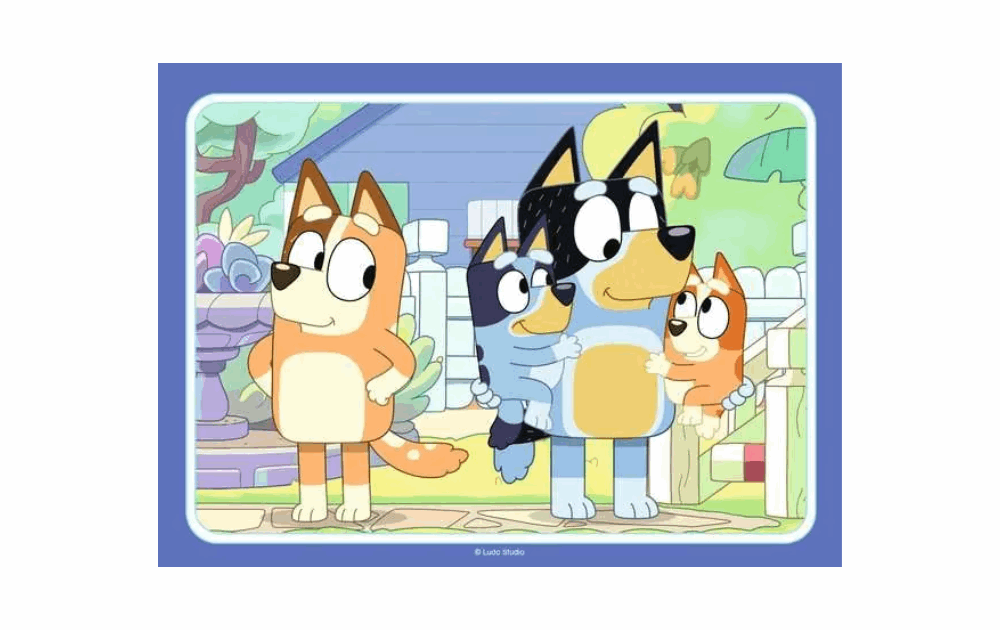 Bluey 4 in a box (12, 16, 20,24) pieces by Ravensburger - The Jigsaw Cellar