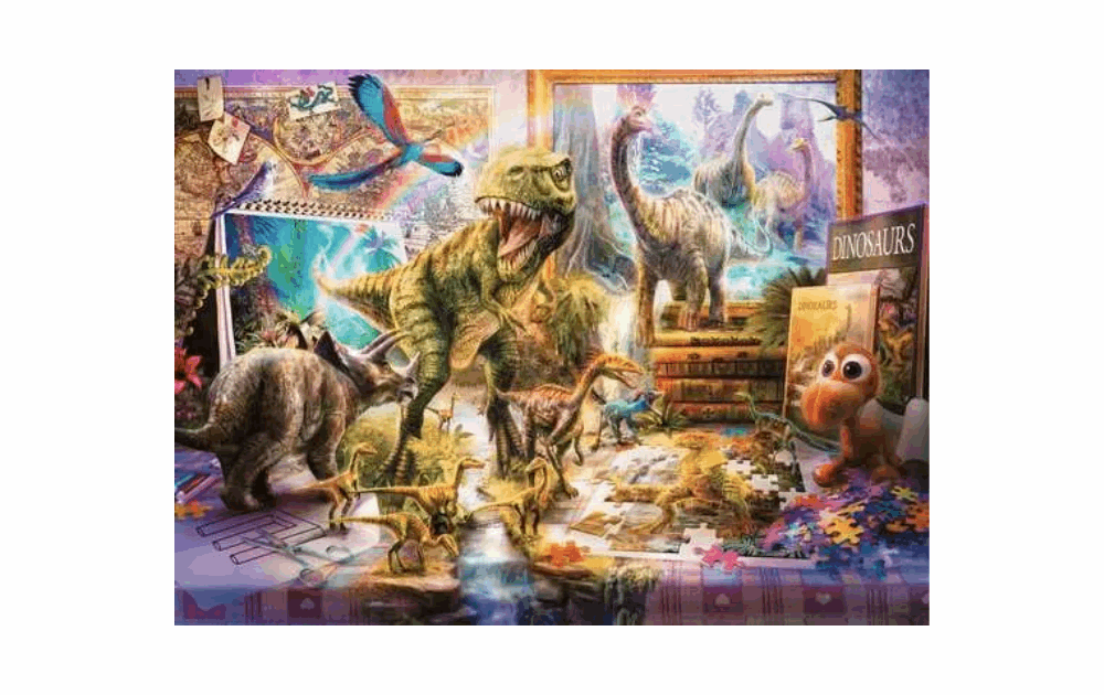 Dino Toys Come to Life 100 XXL Piece Puzzle by Ravensburger - The Jigsaw Cellar