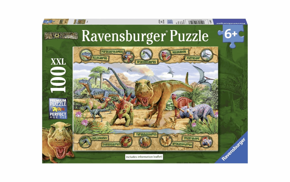 Dinosaurs 100 XXL Piece Puzzle by Ravensburger - The Jigsaw Cellar