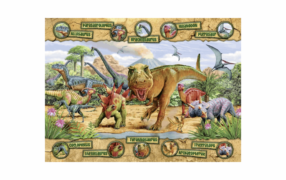 Dinosaurs 100 XXL Piece Puzzle by Ravensburger - The Jigsaw Cellar