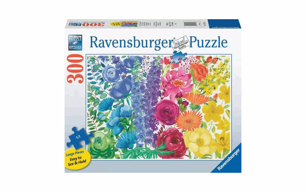 Floral Rainbow 300 large piece puzzle by Ravensburger - The Jigsaw Cellar
