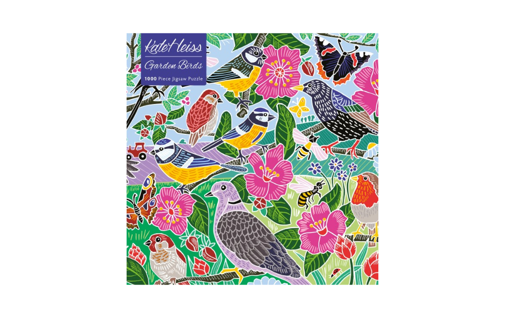 Garden Birds - Kate Heiss 1000 Piece Puzzle by Flametree - The Jigsaw Cellar