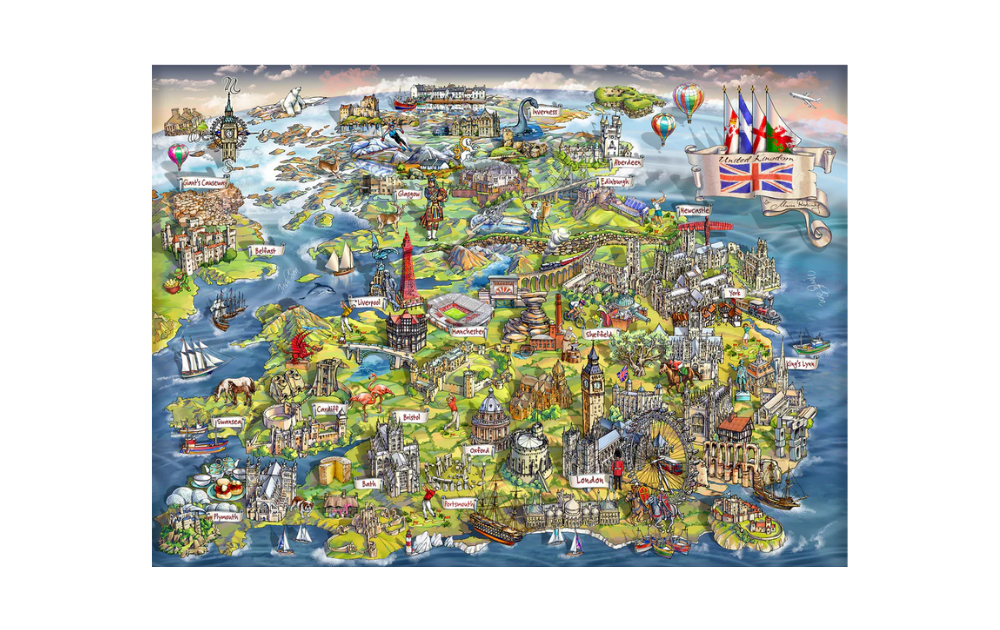 Jigsaw (Gift) - Beautiful Britain 500 Piece Puzzle by Gibsons - The Jigsaw Cellar