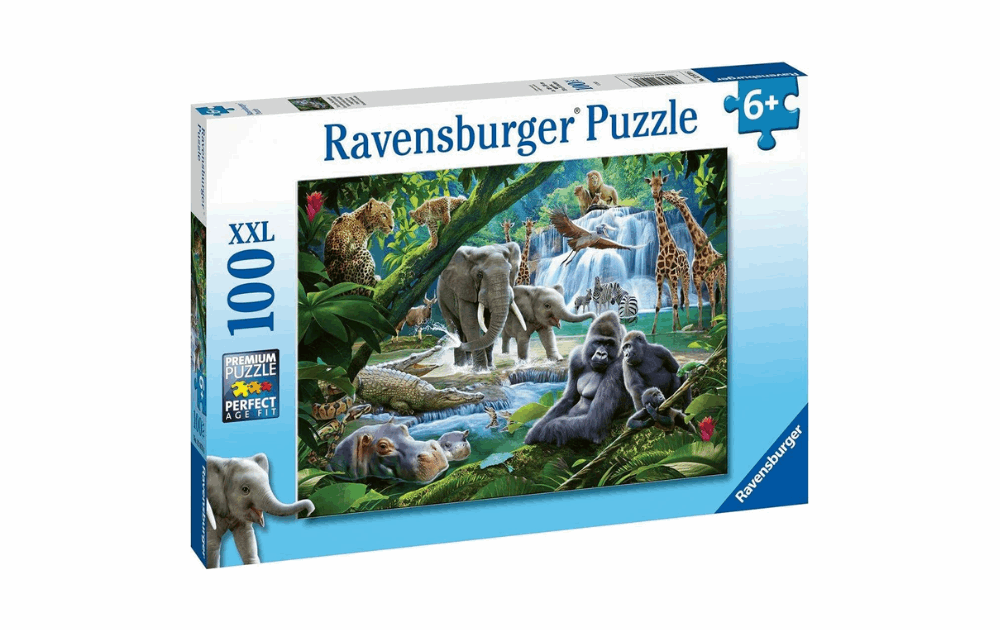 Jungle Animals 100XXL Piece Puzzle by Ravensburger - The Jigsaw Cellar