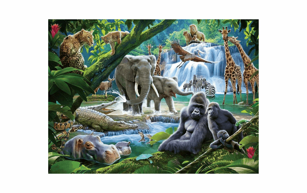 Jungle Animals 100XXL Piece Puzzle by Ravensburger - The Jigsaw Cellar