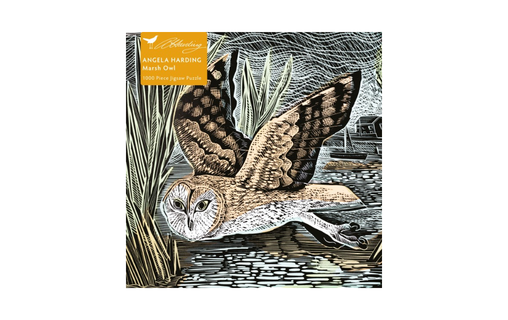 Marsh Owl - Angela Harding 1000 Piece Puzzle by Flametree - The Jigsaw Cellar