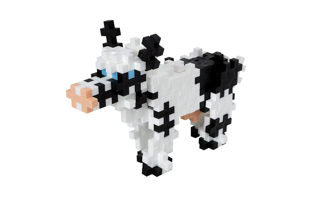 Plus Plus - Cow 100 piece tube - The Jigsaw Cellar
