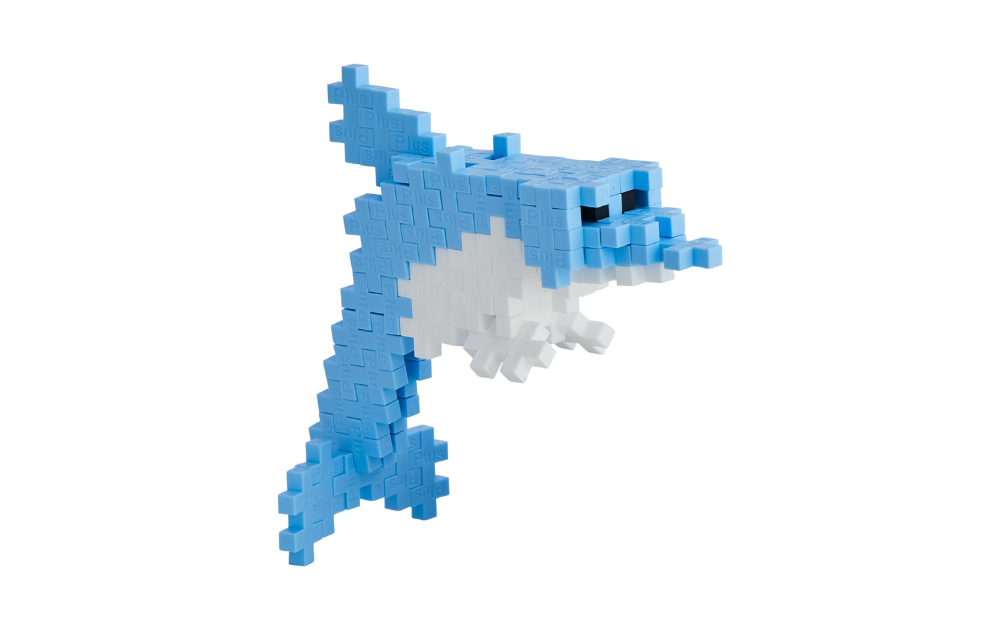Plus Plus - Dolphin 100 piece tube - The Jigsaw Cellar