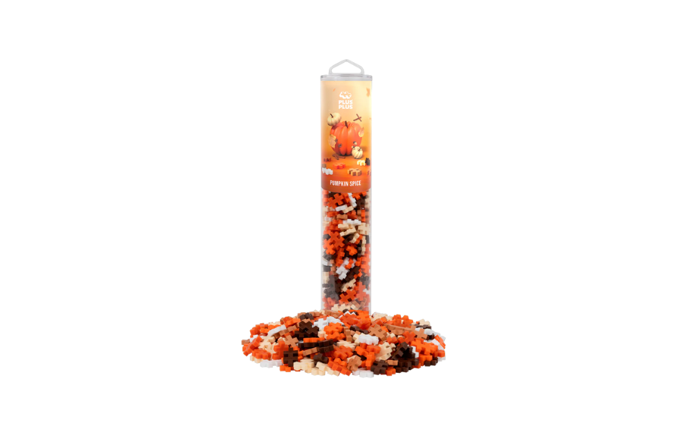 Plus Plus - Pumpkin Spice 240 piece tube - The Jigsaw Cellar