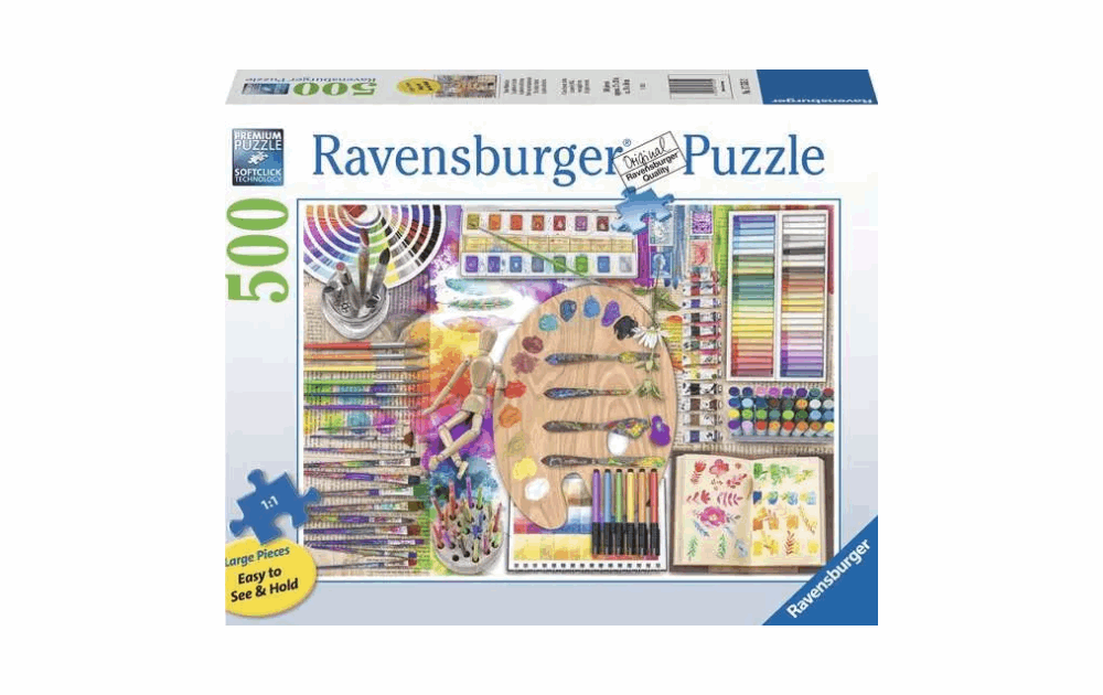 The Artist's Palette 500XL piece puzzle by Ravensburger - The Jigsaw Cellar