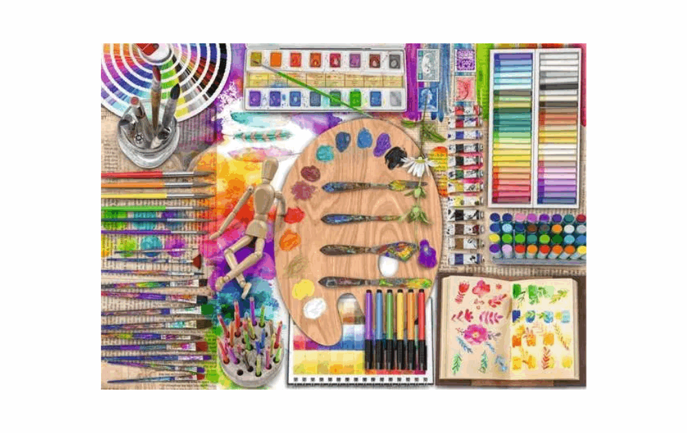 The Artist's Palette 500XL piece puzzle by Ravensburger - The Jigsaw Cellar