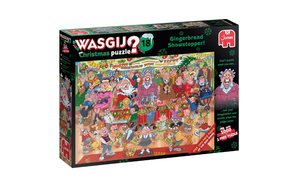 Wasgij Christmas 18 - Gingerbread Showstopper! 1000 Piece Puzzle by Jumbo - The Jigsaw Cellar