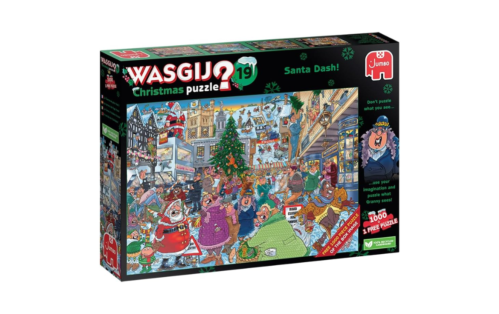 Wasgij Christmas 19 - Santa Dash! 1000 piece puzzle by Jumbo - The Jigsaw Cellar
