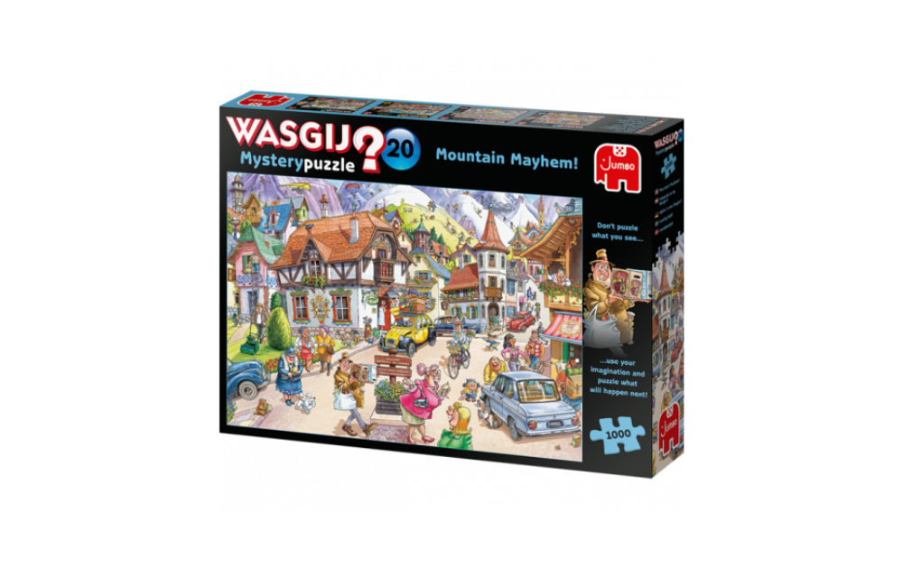 Wasgij Mystery 20 - Mountain Mayhem! 1000 Piece Puzzle by Jumbo - The Jigsaw Cellar
