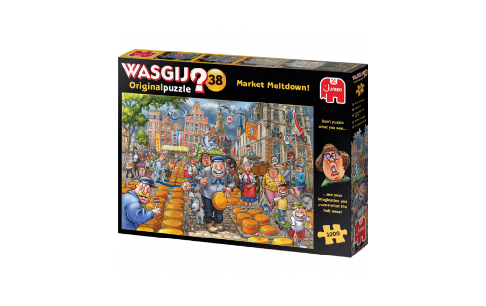 Wasgij Original 38 - Market Meltdown 1000 Piece Puzzle by Jumbo - The Jigsaw Cellar