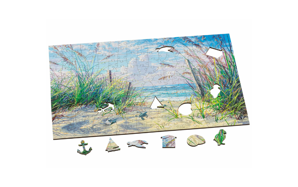 Wooden Jigsaw - Into the Sea Micro 40 piece puzzle by Wentworth - The Jigsaw Cellar
