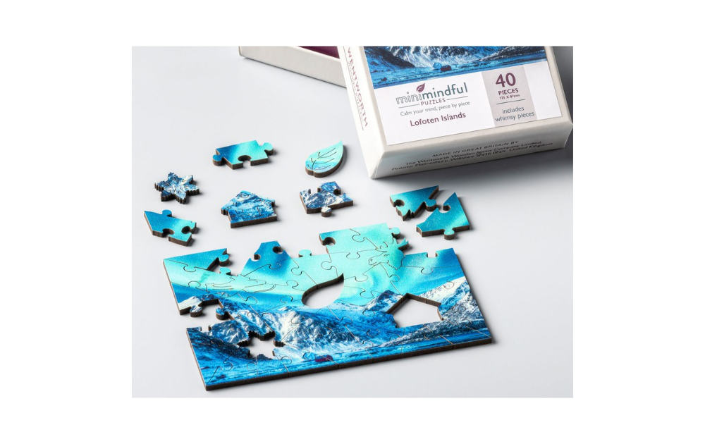 Wooden Jigsaw - Lofoten Islands Mini MIndful 40 Piece Puzzle by Wentworth - The Jigsaw Cellar