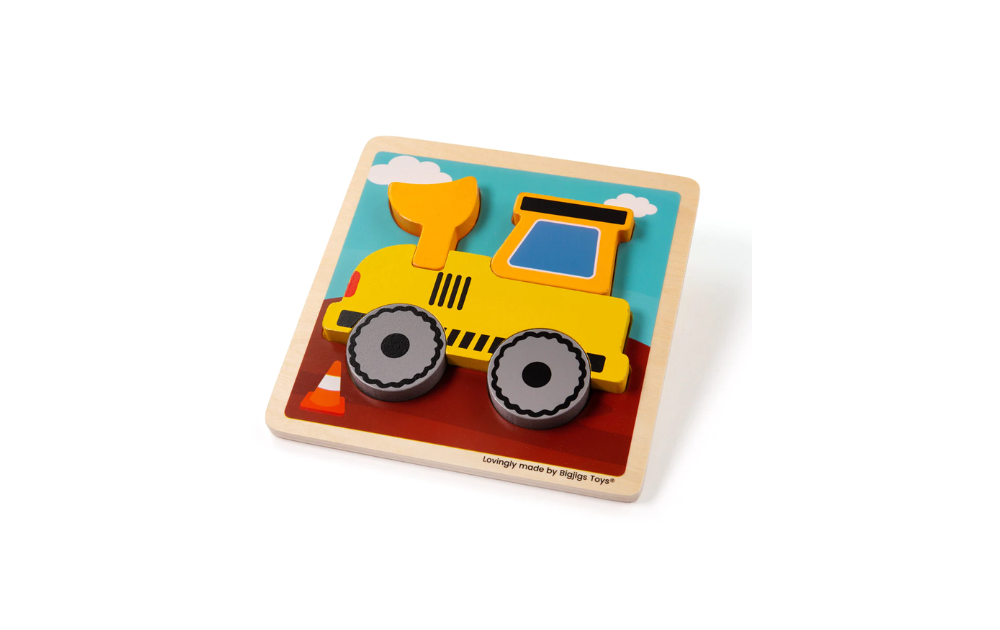 Bigjigs Toys Digger puzzle designed for young children with chunky pieces and vibrant colors