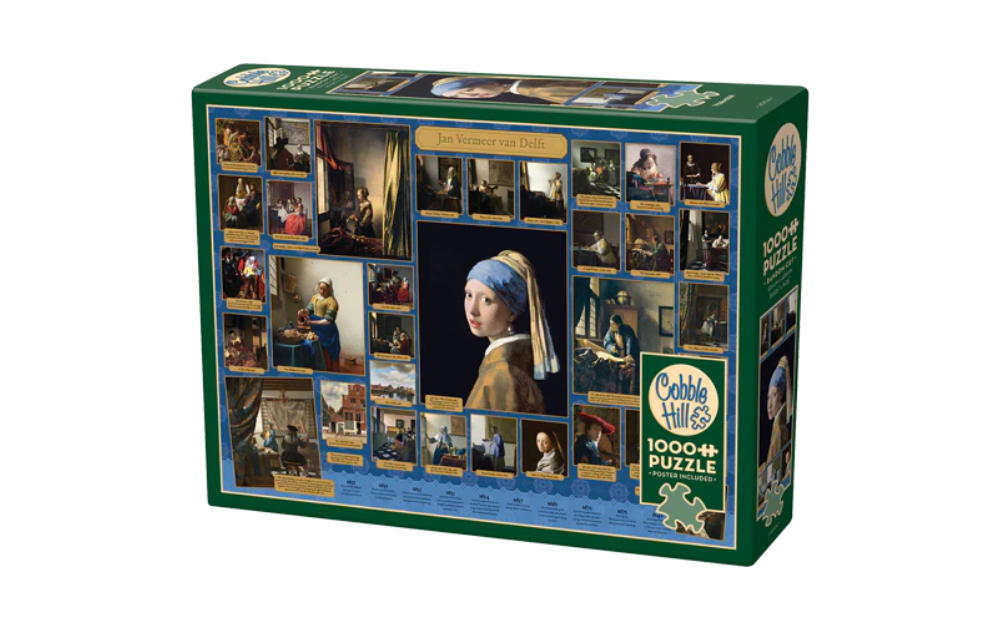 Cobble Hill Vermeer jigsaw puzzle featuring famous paintings with 1000+ pieces for art lovers