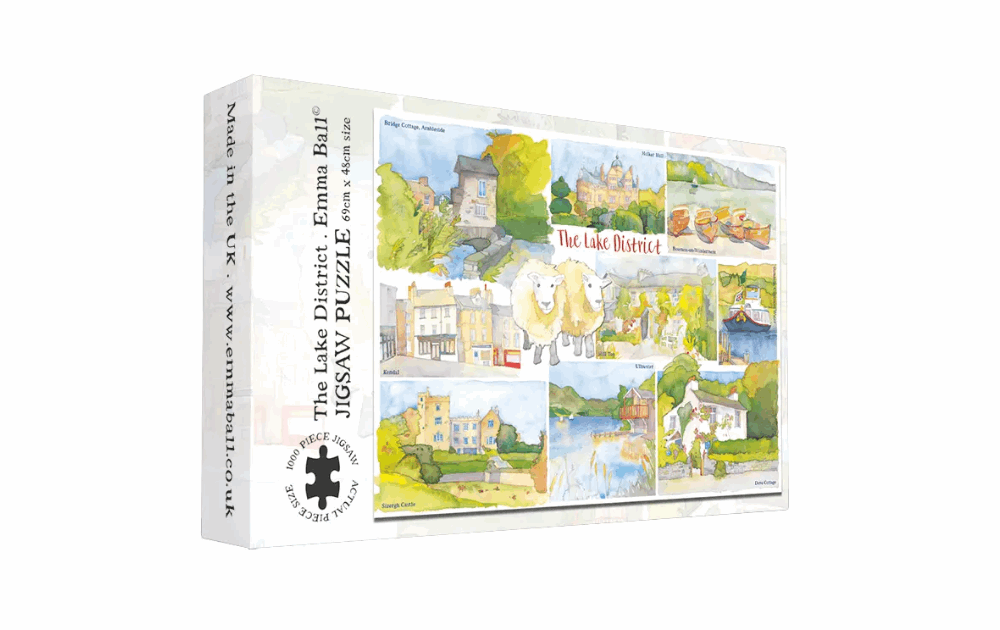 The Lake District jigsaw puzzle by Emma Ball featuring picturesque landscapes and charming scenes