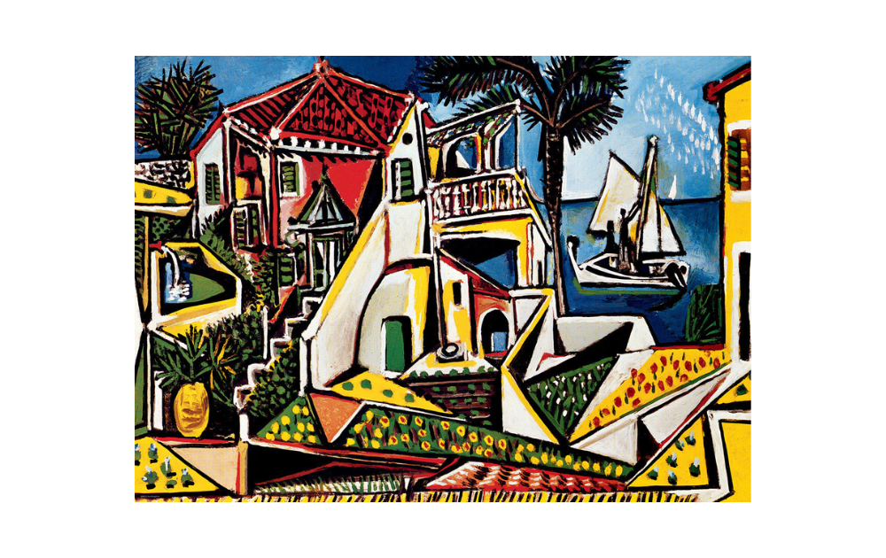 Eurographics Mediterranean landscape jigsaw puzzle featuring vibrant colours and coastal scenery
