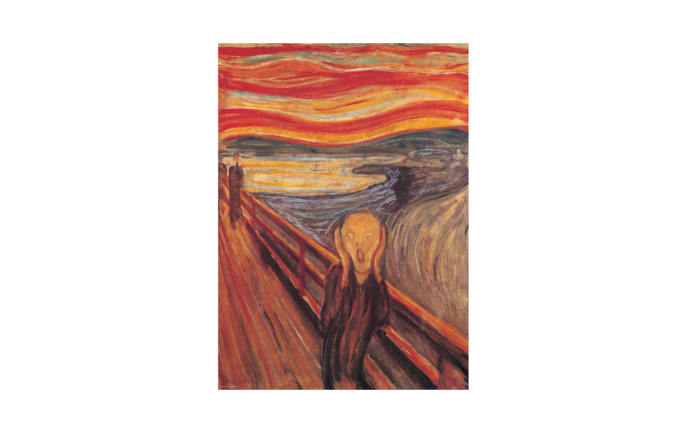 The Scream 1000 Piece Jigsaw Puzzle from Eurographics featuring Edvard Munch's iconic masterpiece