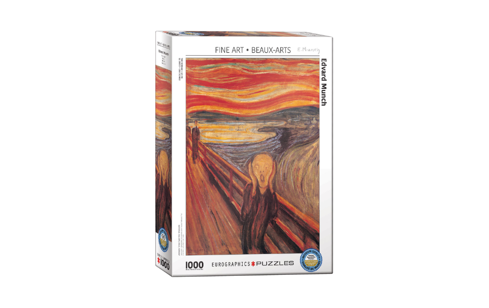 The Scream 1000 Piece Jigsaw Puzzle from Eurographics featuring Edvard Munch's iconic artwork