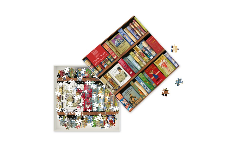 Bodleian Library puzzle 500 pieces displaying book designs from the famous library, ideal for puzzle enthusiasts