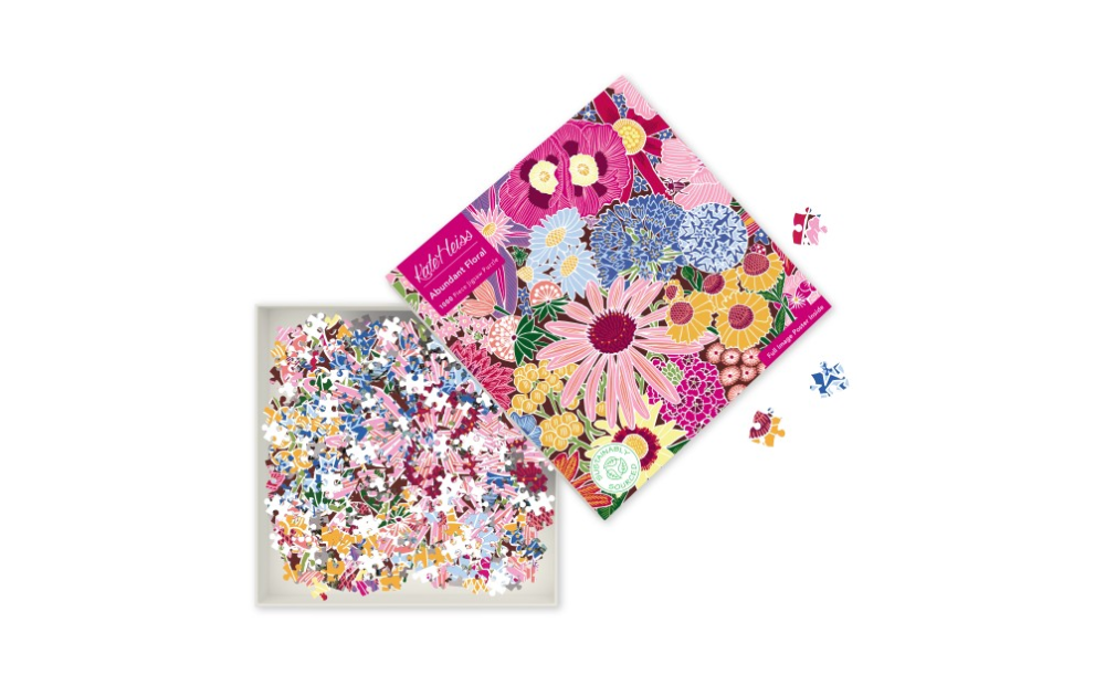 Flametree Abundant Floral puzzle featuring colorful flower design in 1000 pieces for jigsaw enthusiasts