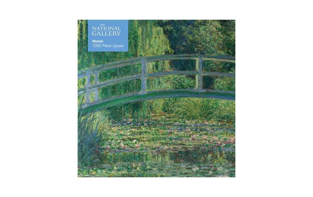 The Water-Lily Pond - Monet 1000 piece puzzle by Flametree featuring a serene greenery scene