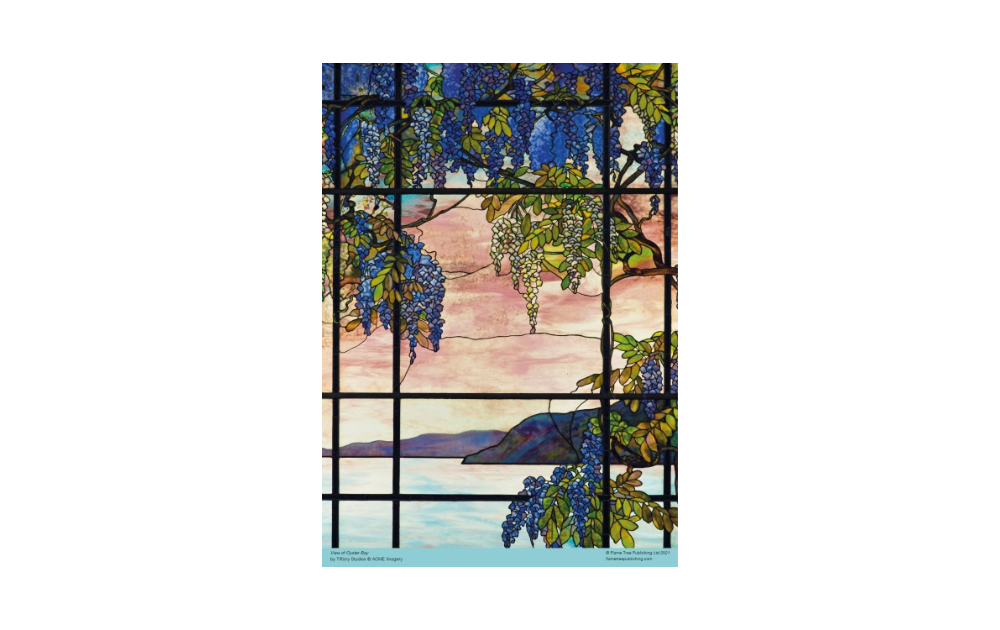 View of Oyster Bay puzzle 500 pieces by Flametree showcasing beautiful stained glass art