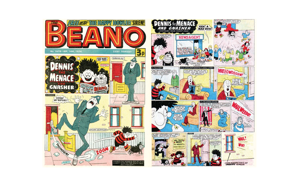 Beano - 75 Years of Dennis the Menace 2 x 500 Piece Jigsaw Puzzles by Gibsons featuring classic comic scenes