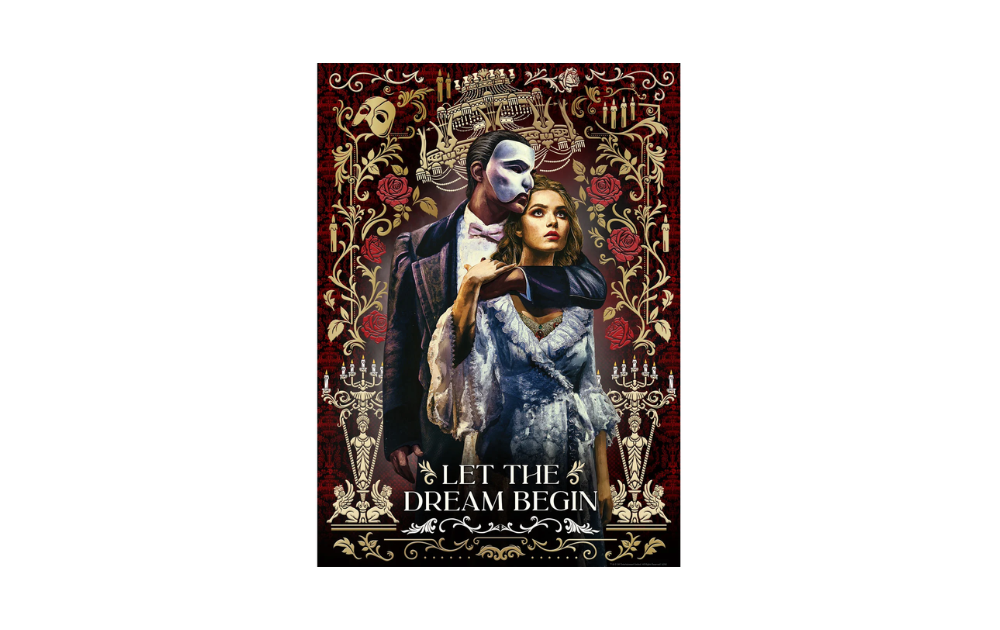 Phantom of the Opera 500 Piece Jigsaw Puzzle Gift by Gibsons featuring iconic characters in a dramatic setting