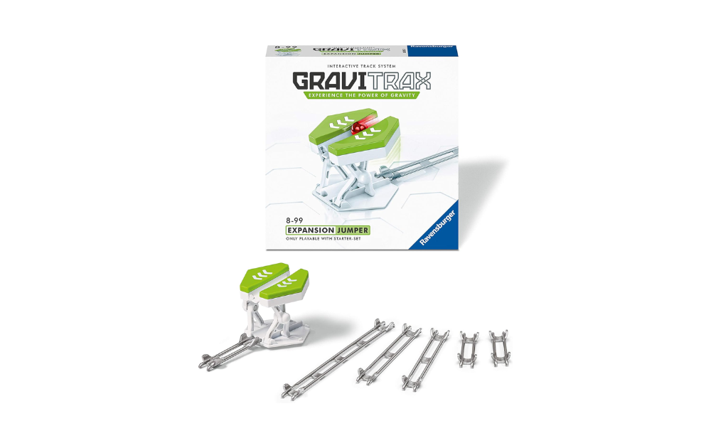 Gravitrax Expansion Jumper set with interactive pieces for enhancing gravity track games