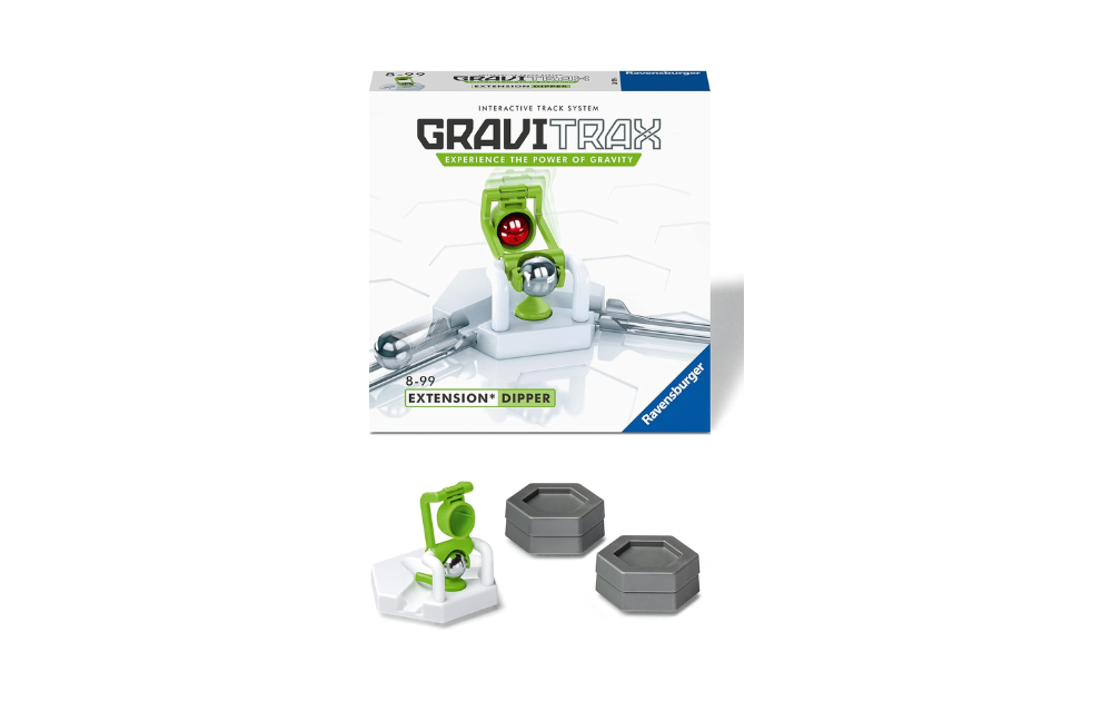 Gravitrax Extension Dipper set with two grey pieces for enhanced gameplay and gravity challenges