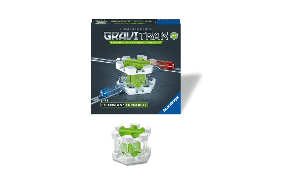 Gravitrax Pro Turntable extension for interactive gameplay and enhanced marble runs