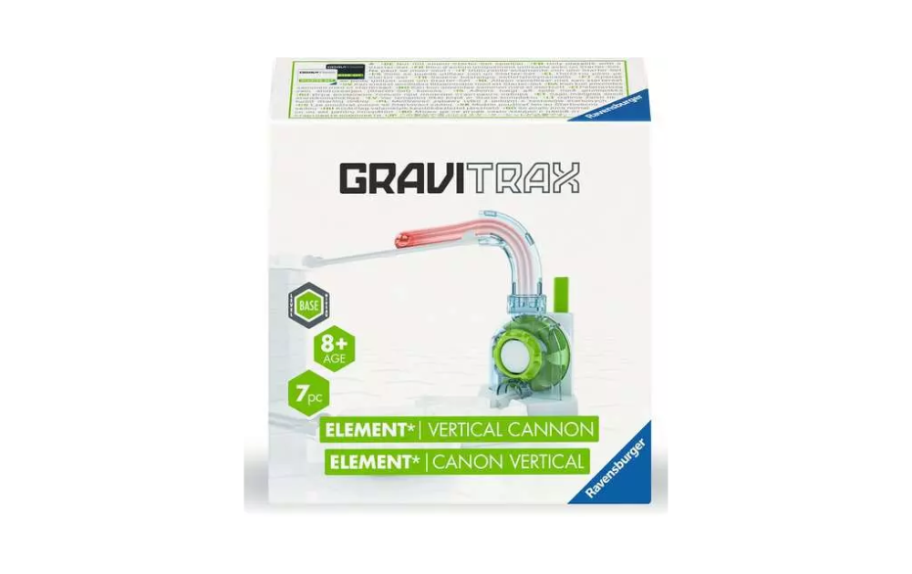 Gravitrax Vertical Cannon Game Set for Kids Aged 8 and Up with 7 Pieces for Fun Marble Runs