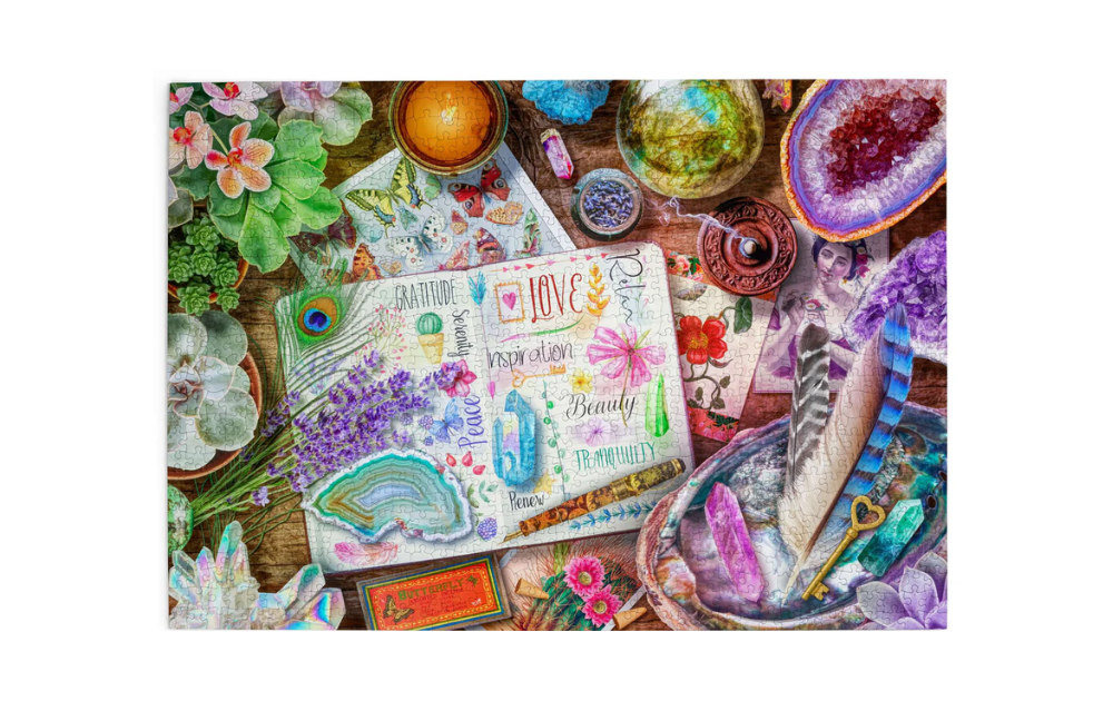 Happy Vibes 1000 Piece Jigsaw Puzzle from House of Puzzles featuring vibrant nature and inspirational designs