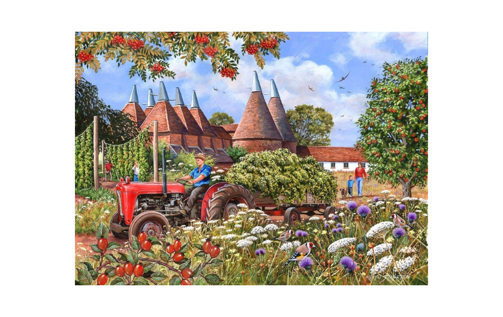 Oast Houses Big 500 Piece Puzzle by House of Puzzles - The Jigsaw Cellar