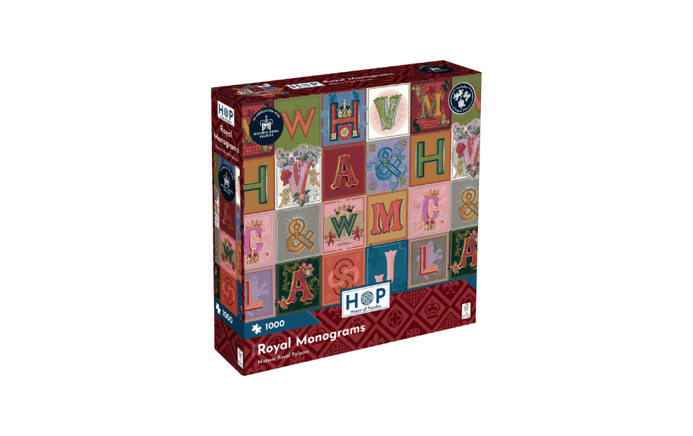 Royal Monograms 1000 Piece Jigsaw Puzzle by House of Puzzles featuring ornate letter designs