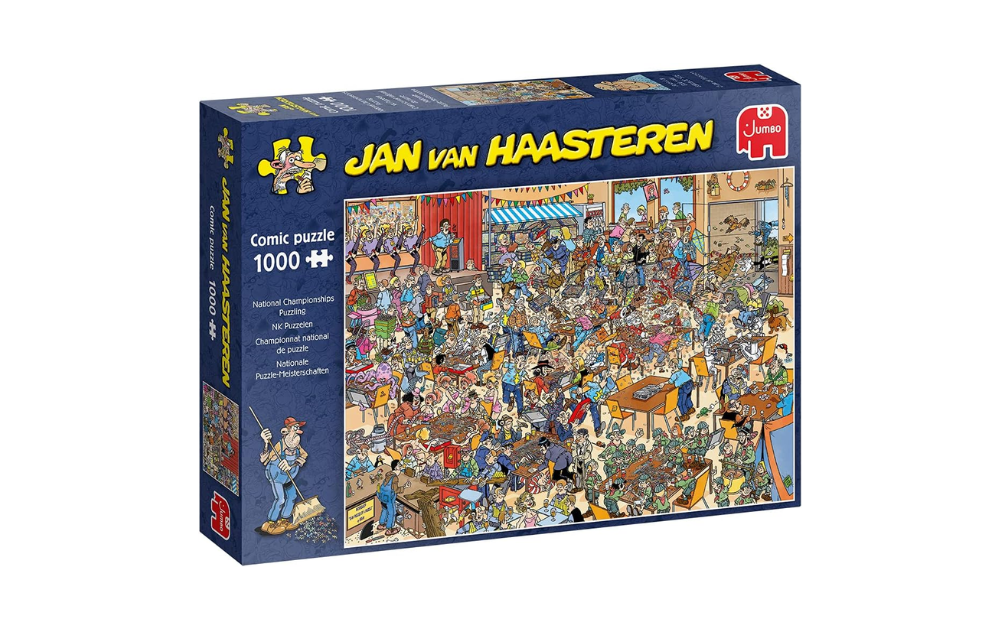 National Championships jigsaw puzzle by Jan van Haasteren featuring a detailed comic scene in 1000 pieces