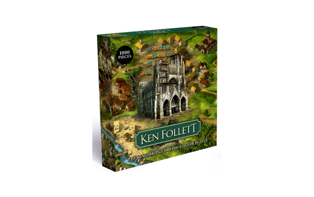 Ken Follett The Kingsbridge 1000 Piece Jigsaw Puzzle by Laurence King featuring a medieval scene
