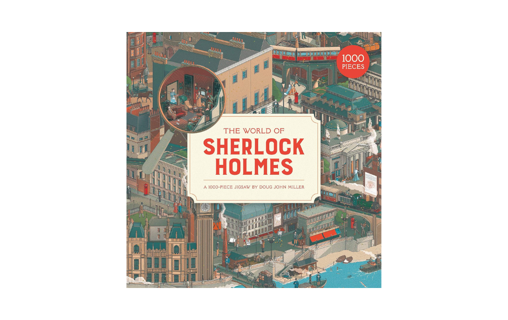 The World of Sherlock Holmes puzzle featuring a detailed illustration of Sherlock's iconic London scenes